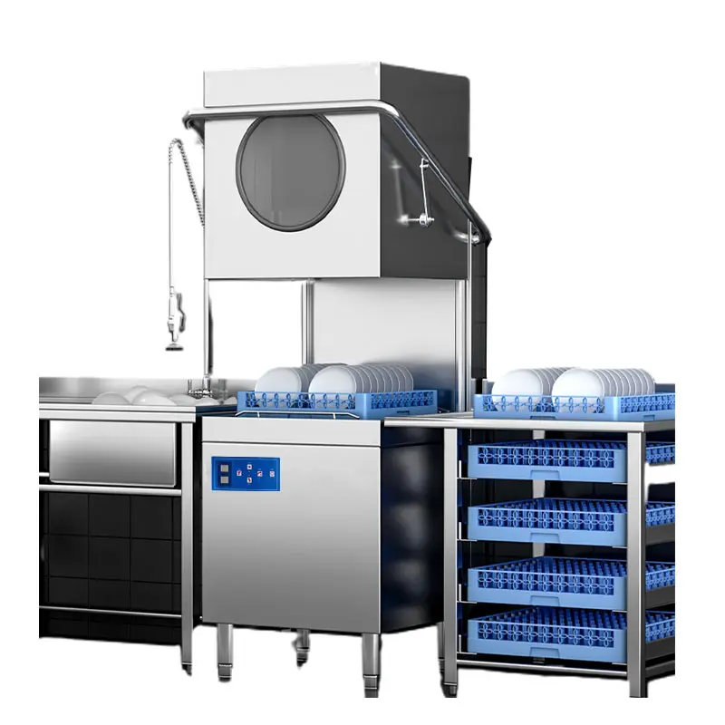 Kitchen Equipment Automatic Hood Type Dishwasher for Restaurant and Hotel/Mes-M2